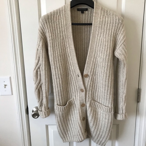Banana Republic Cable-knit Alpaca Wool Cardigan - Picture 4 of 12